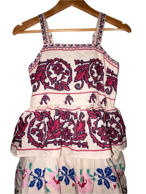 Halfheart Tiered Ruffle Maxi Dress Medium NWOT Pink - Image 2