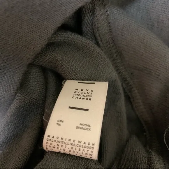 House‎ ID Gray Zip Up Hoodie Cropped Sweatshirt Athleisure Streetwear Large - Image 7