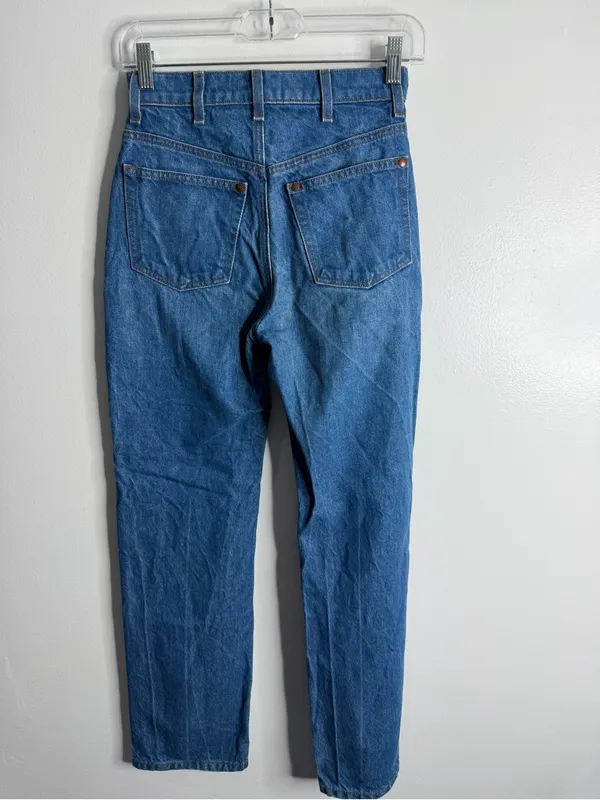 Reformation Cowboy High Rise Straight Jean Zenia Size 23 Minimalist French Girl - Image 3