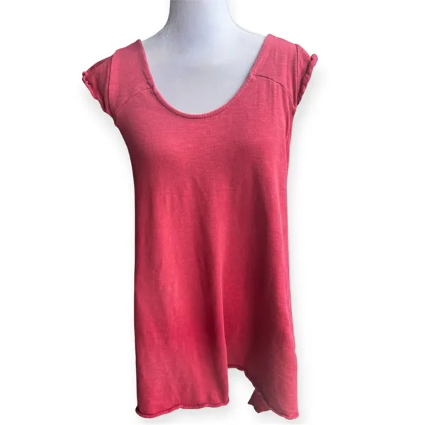 Free people cotton tank cherry cola red size large FP Beach - Image 4