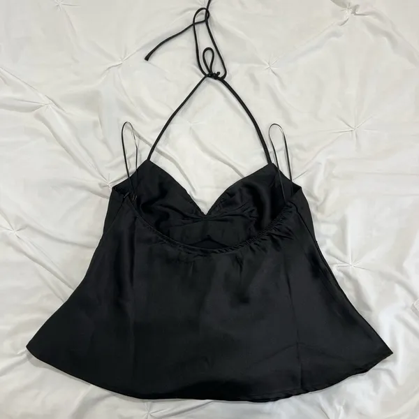 Princess Polly Black halter top with adjustable straps - Image 2