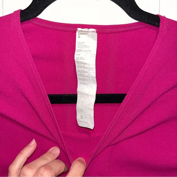 Fabletics Corey SculptKnit® Long-Sleeve Top in Very Berry Size Small - Image 11