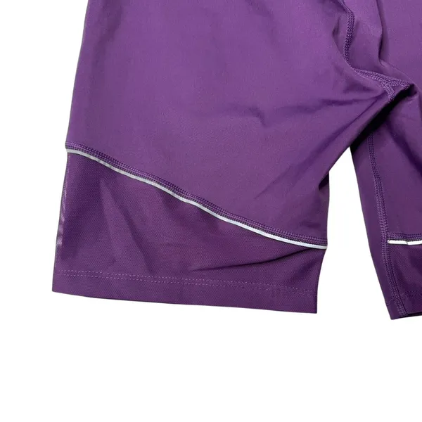 Charly High Rise Compression Biker Shorts Purple Medium Hidden Pocket - Image 5