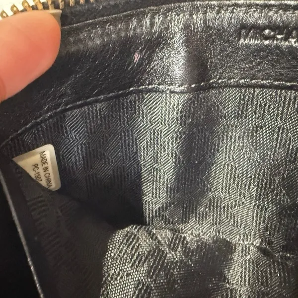Michael Kors Black Canvas Wallet - Image 7