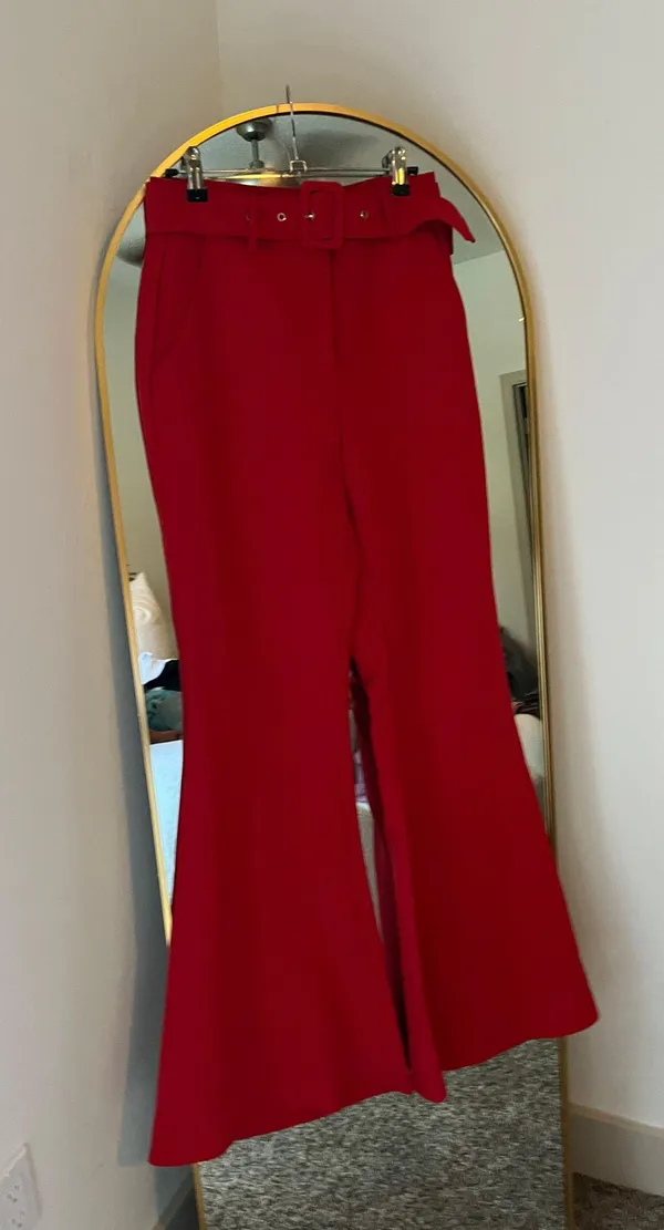 VICI NWT  Red Runway Flares - Image 8