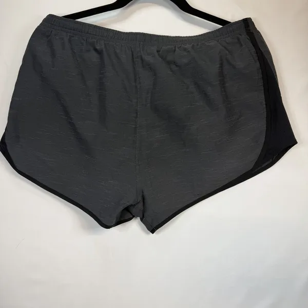 Nike Dri-FIT Women's Athletic Shorts‎ Gray Black Elastic Waist L - Image 2