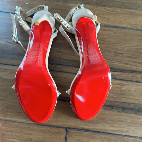 CL So Me Nude Stiletto Heels with Red Soles - EU 41 - Image 4