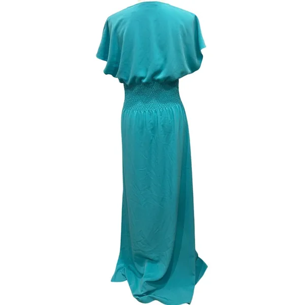 Draper James Mint Green Flutter Sleeve Blouson Maxi Dress‎ Coastal Preppy Medium - Image 4