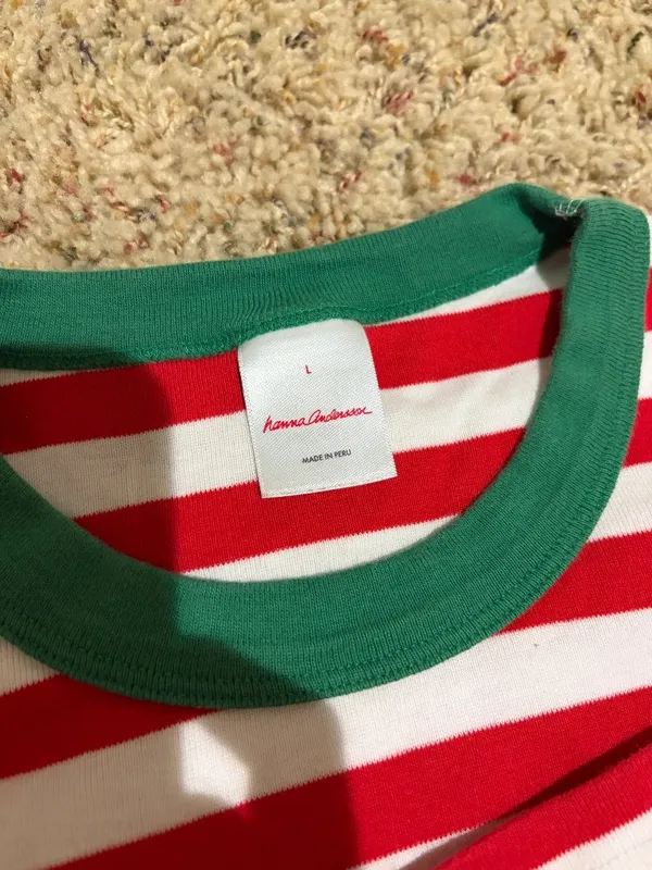 Hanna Andersson Women's Striped Christmas Holiday Long Sleeve & Pants Pajama Set - Image 11