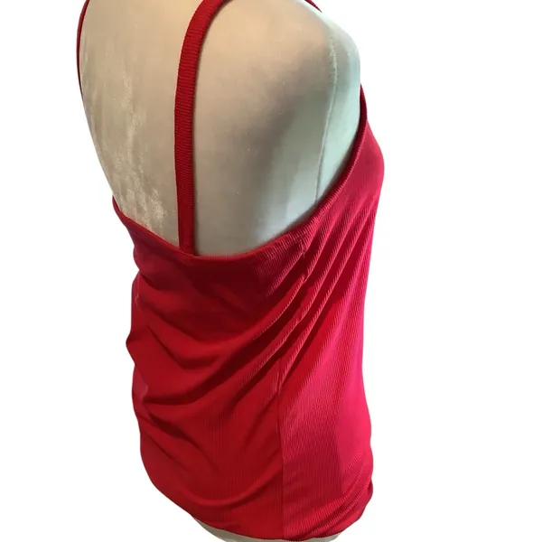 No Boundaries Ribbed Tank Top in Bold Red Brand New Never Worn 🖤 - Image 5