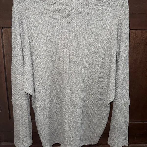Active USA Heather Gray Women's Crew Neck Sweater - Image 3