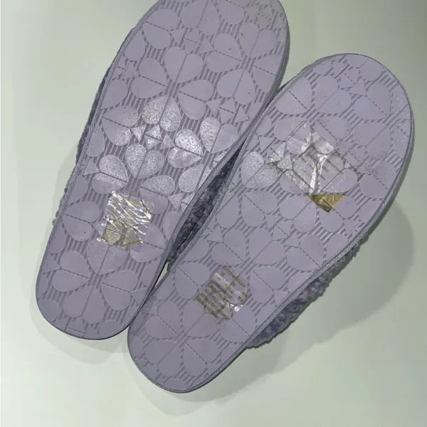 Kate Spade Lavender Plush Women's Slippers - Image 6