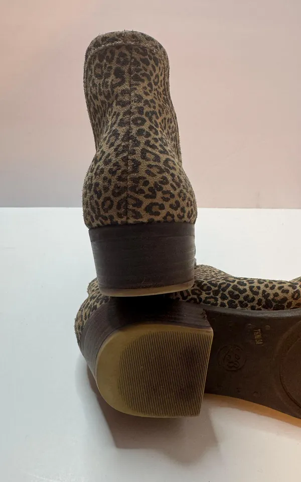 Baley Animal Print Ankle Boots Size 7.5M - Image 6