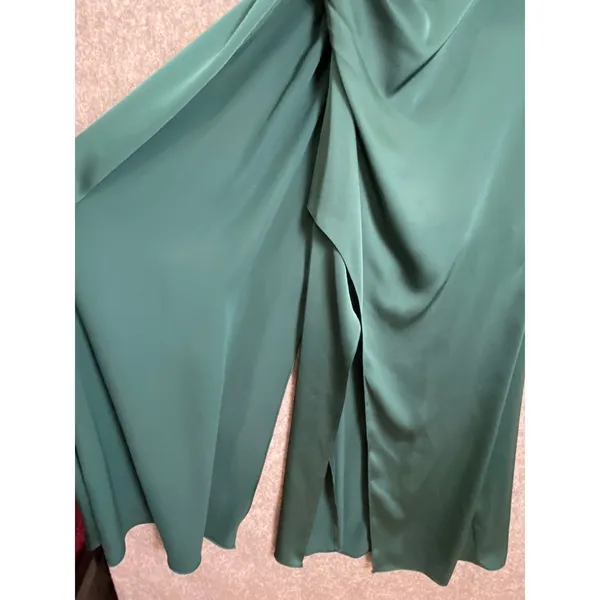 Azazie‎ One Shoulder Emerald Green Formal Gown Bridesmaid Dress Size C - Image 10