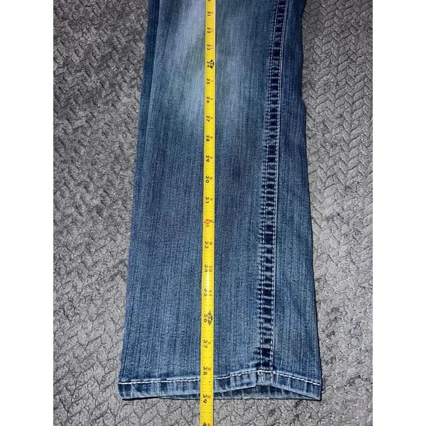 Ariat REAL Denim Women's Blue Medium Wash Straight Jeans Size 31‎ Short - Image 9