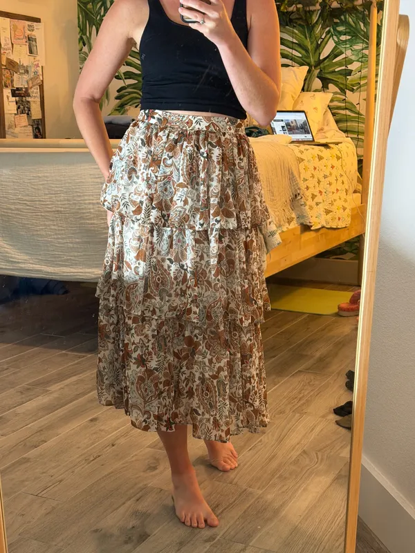 Chelsea & Violet Tiered Skirt XS - Image 3
