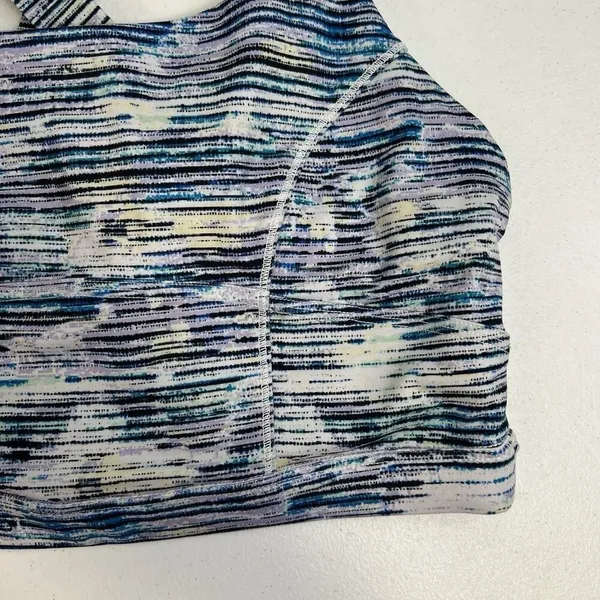 Lululemon 6‎ Sports Bra Pure Practice Blurry Belle Sea Mist Luxtreme Med Support - Image 6