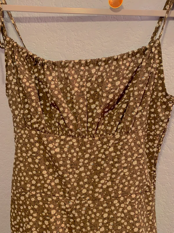Romper In Khaki And White Polka Dot - Image 3