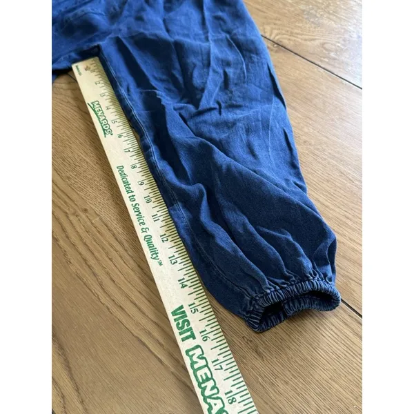 Old Navy Women Medium Dress‎ Blue Chambray Long Sleeve Loose Western Country - Image 10