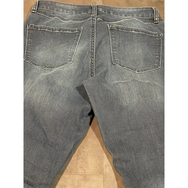 Rewash Mid Rise Distressed Skinny Jeans Trendy‎ Denim Streetwear B-393 - Image 6