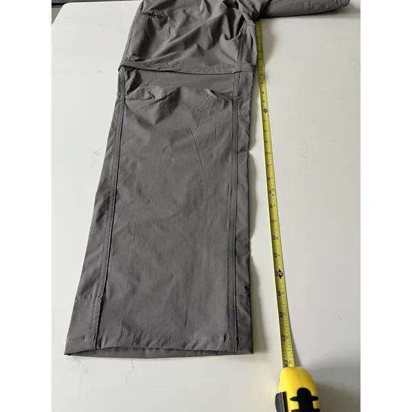 NWT LL Bean Pants Women’s Gray Convertible Shorts Zip Off No Fly Zone 8P - Image 6