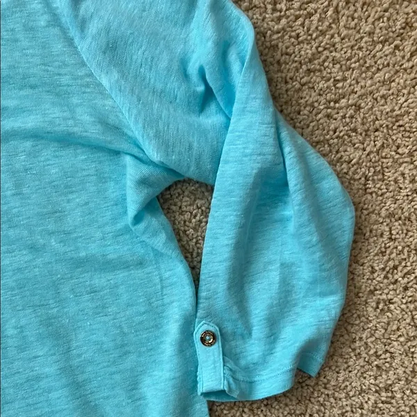 Lilly Pulitzer Linen Blend top. - Image 4