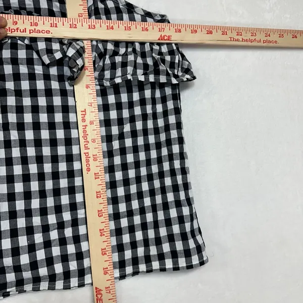 A New Day‎ S Gingham Ruffle Cami Cottagecore Summer Picnic Western Twee Coquette - Image 7
