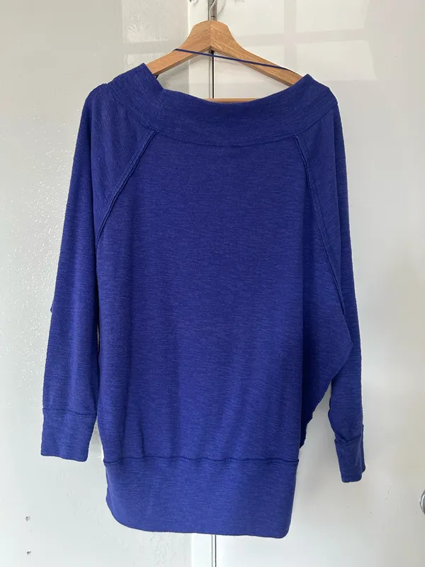 Free People We The Free Off the Shoulder - Palisades Blue Large - Image 6