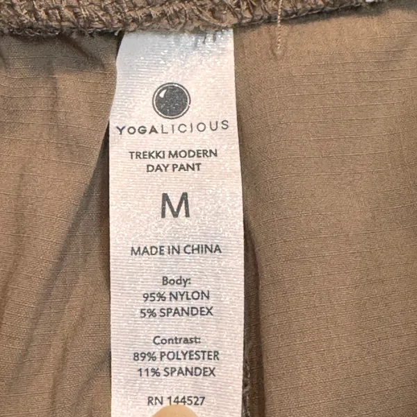 Yogalicious Trekki Modern Day Pant Khaki Size Medium M Pull on‎ Dress Casual - Image 5