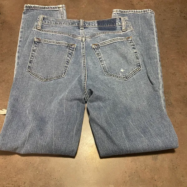 Abercrombie 90s Slim Straight Ultra High Rise Jeans - Image 6