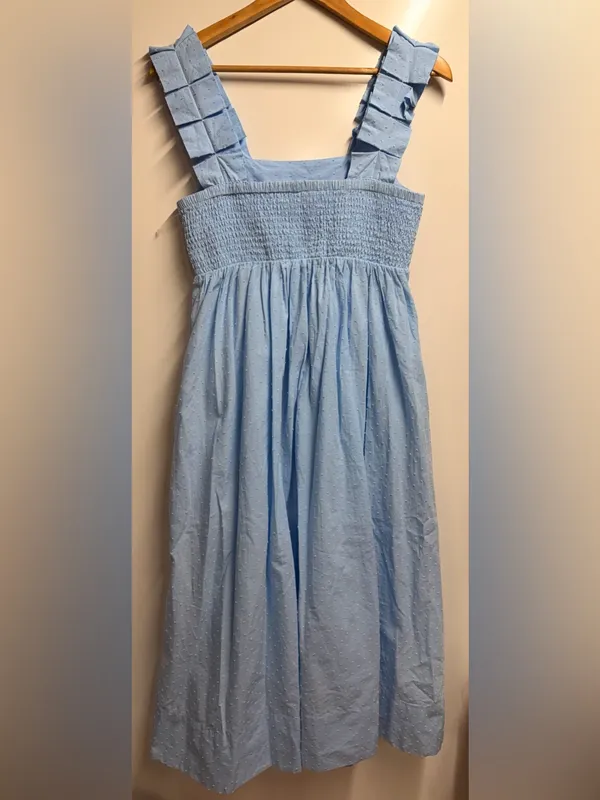 Lake Lolly Midi Dress in Morning Blue 100% cotton size xsmall women’s - Image 7