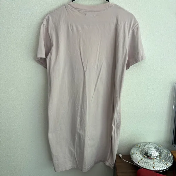 Madewell Northside T-Shirt Dress Dusty Rose Pink‎ Cotton Crew Neck Small - Image 5