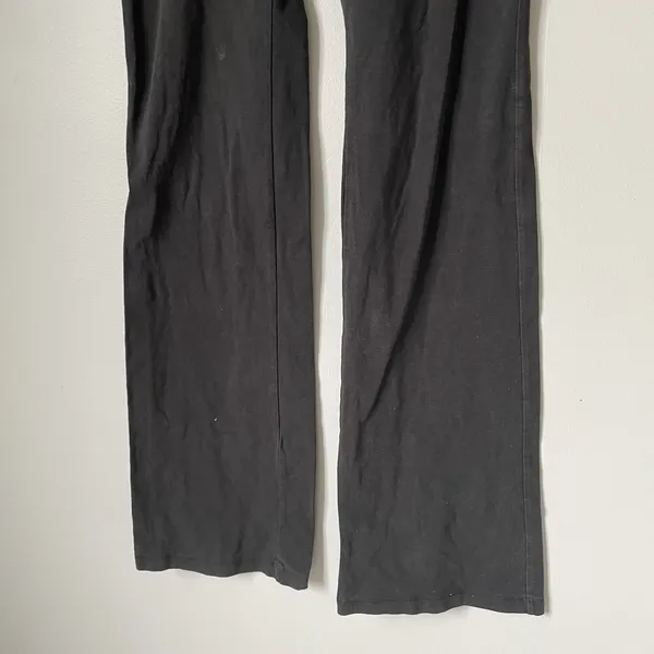 Vintage y2k 2000's Victoria's Secret PINK Fold Over Logo Flare Leggings Small - Image 7