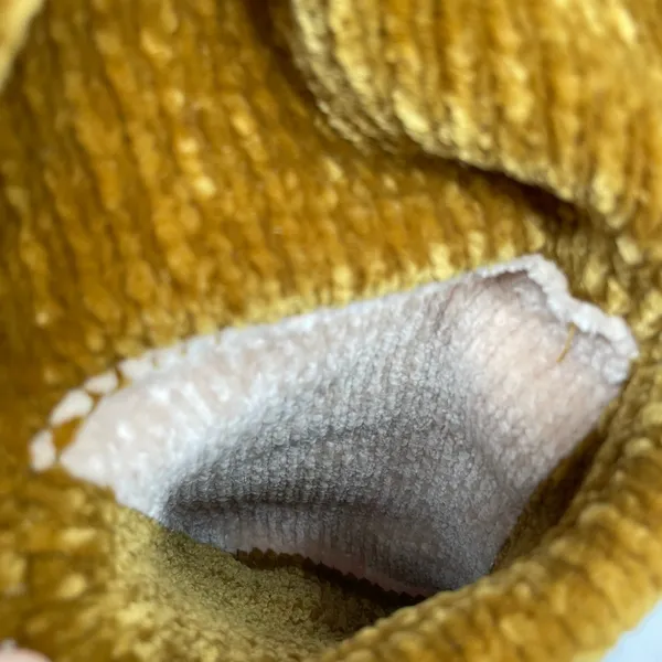 Anthropologie Gold Mustard Chenille Cardigan Soft Cozy Oversized Sweater Moth Anthro Size S - Image 5