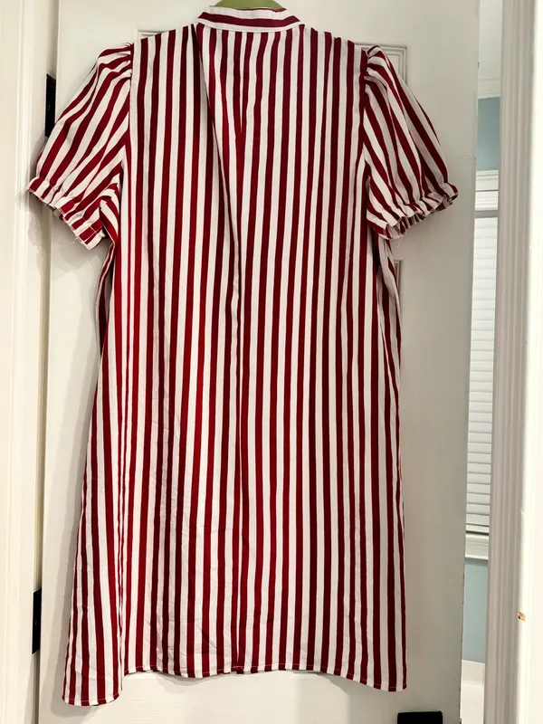Red Striped Dress - Image 4