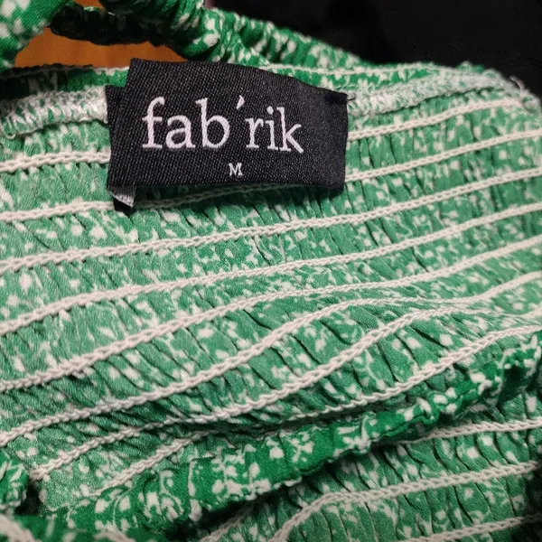 Fab’rik Floral Maxi Dress Smocked Top with Slit - Image 6