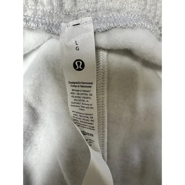 Lululemon 'Scuba' Grey Mid-Rise Oversized Jogger *Regular HCUG‎ Size Large - Image 9