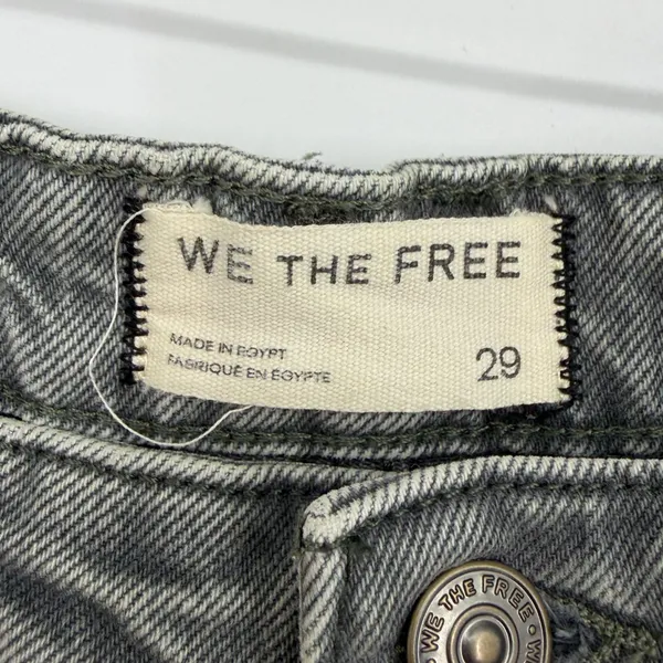 We The Free Free People Grey Wide Leg Jeans Womens Size 29 - Image 5