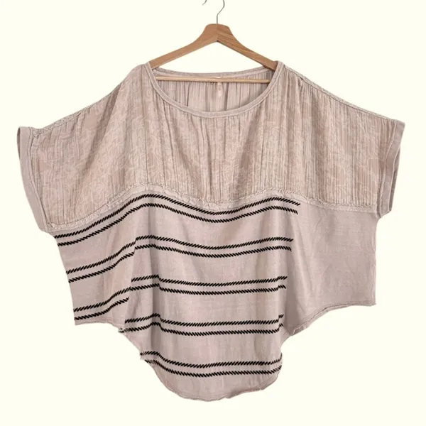 FREE PEOPLE Right Back Dolman Sleeve Top Size L Oversized - Image 5