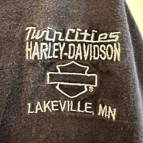 Harley-Davidson Long Sleeve Graphic‎ Tee Black Twin Cities Lakeville MN Womens L - Image 3