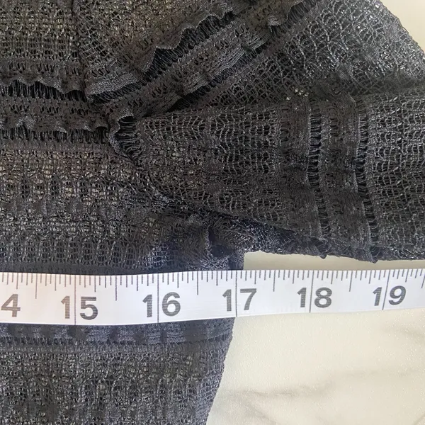 Bardot Mia Mesh Slip Mini Black Size 10 Bodycon Textured Cocktail‎ Dress Party - Image 9