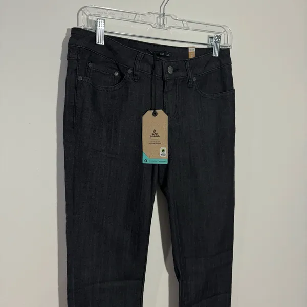 PRANA Kara Jeans In Denim Solid Size 2 Minimalist Casual Effortless Edgy Grunge‎ - Image 3