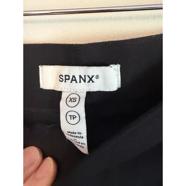Spanx Wide Leg High Waisted Black Pant Career Dress Pant Stretch Sz XS NEW $158 - Image 9