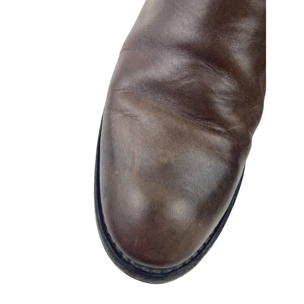 Frye Shirley Booties Women’s Size 6.5 Brown Leather Ankle Zip Distressed Cowgirl - Image 13