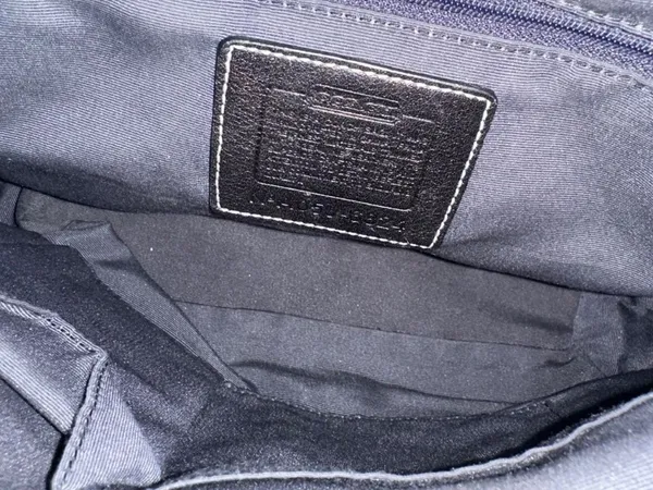 Vintage Y2K Coach Signature Black Buckle Shoulder Bag - Image 6