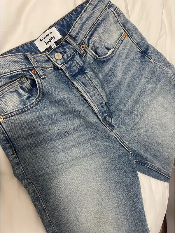 Reformation Cynthia High-Rise Straight Jeans - Image 3
