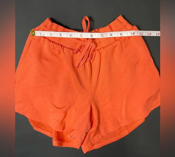 Casual Soft Cozy Orange Shorts Drawstring Women’s Sz XS NWOT - Image 4