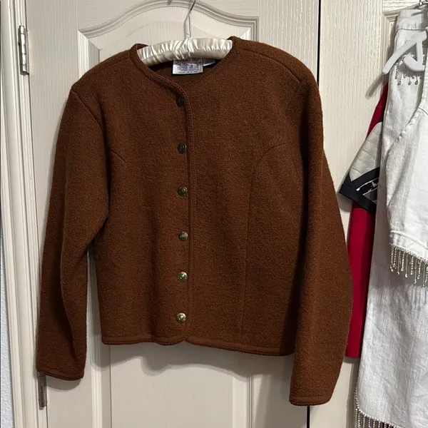 Vintage 60s Tally Ho 100% Wool Sweater Old Money Heritage Cottagecore Cabincore - Image 2