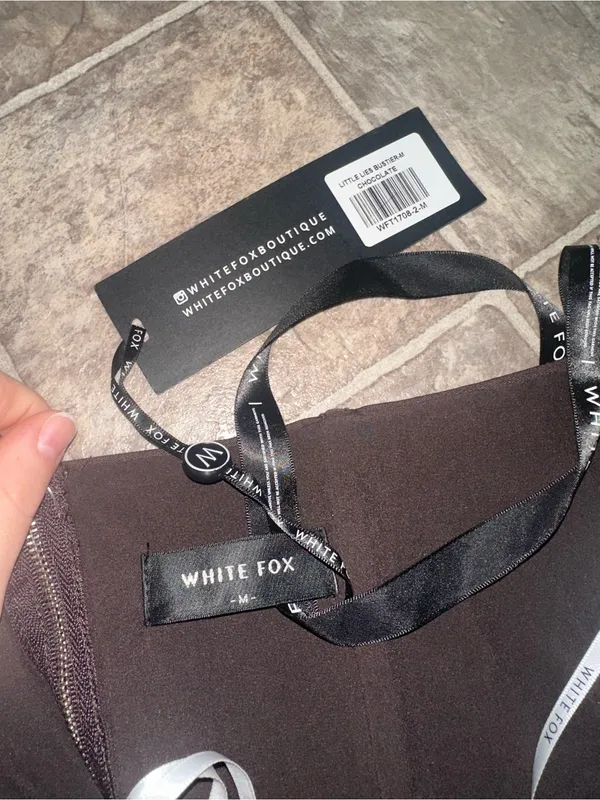 NEW White Fox Boutique Little Lies Bustier NWT Chocolate Brown Medium - Image 4