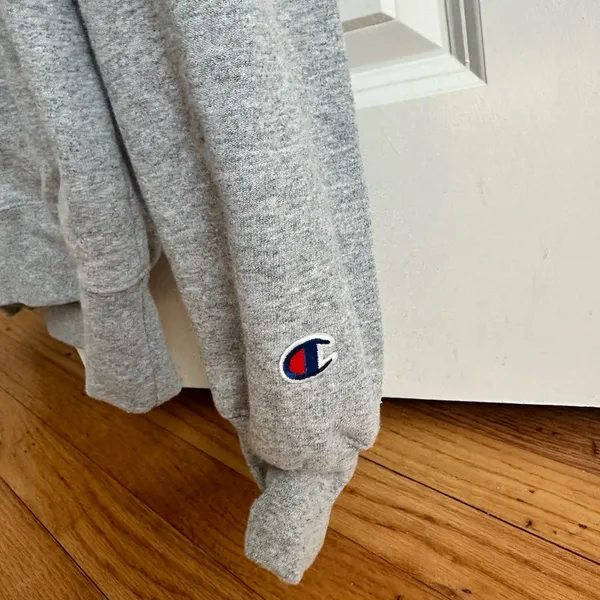 Champion Clemson Tigers  Gray Quarter-Zip Sweatshirt Size Medium - Image 3
